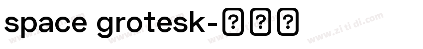 space grotesk字体转换